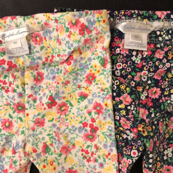 Ralph Lauren 6m Lot - 2 tops and 2 floral bottoms - Picture 2 of 4